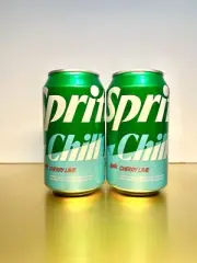New Sealed Limited Edition Sprite Chill Cherry Lemon Lime Soda (2 Cans)