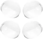 Generic 4pcs Paperweight Glass Hemisphere Heavy Clear Crystal Paperweights Glass Pattern Weight Paper Weight Crafts Projects Calligraphy Fabric Weights Fabric Sewing Weight Transparent