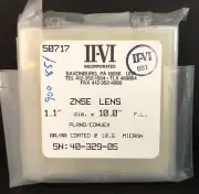 II-VI ZnSe Plano / Convex Lens - 1.1" x 1.0" - (40-329-05)
