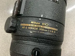 「保固一年]【高雄明豐] Nikon AF-S 300mm F2.8 D定焦 望遠 大砲 便宜賣 [H05]