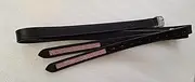 Cwell Equine PINK Crystals Bling Stirrups Black Leathers (58" Black)