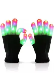 Luwint Light Up Gloves LED Glow Rave Cool Toys Colorful Flashing Finger Light...