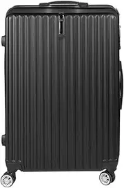[Slimbridge] 24" Luggage Suitcase with Built-in Lock, Trolley Travel, Hard Shell, Carry On Bag, Easy Carry on Luggage Packing Traveling, Wheels 360° Spinner, Durable, Black