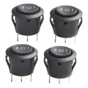 3 Pin Rocker Switch 6A 250V Rocker Switch Easy Panel Mount For Autos For Boats