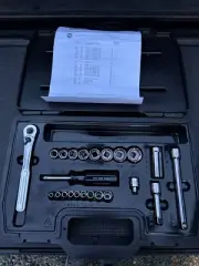 Sears Craftsman Industrial USA Nos 3/8” 23pc Socket Ratchet Set Rare Size 24843
