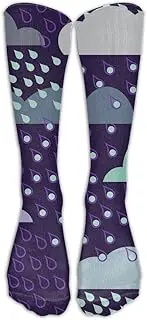 [XMKWI] Rain Day Unisex Casual Athletic Crew Sock Stocking Exercise Compression Socks