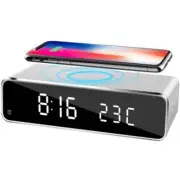 Table Clock Alarm Wireless Mobile Charging Function High Volume Led Digital