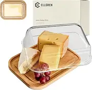 650ml Glass Butter Dish with airtight lid for Countertop and Refrigerator, Keep Butter Fresh for countertop and Refrigerator Door Shelf, Dishwasher Safe