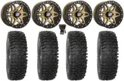Sedona Split 6 Bdlk 15" Wheels Br 35" RC500 Tires Polaris Ranger XP 9/1K