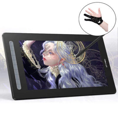 XP-PEN Artist 16 2nd Graphics Drawing Tablet Fully-laminated+X3 Stylus 60° Tilt