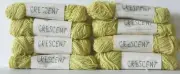 YARN - VINTAGE PAULINE DENHAM "CRESCENT" COTTON/RAYON/METALLIC - LOT OF 8 - NEW!