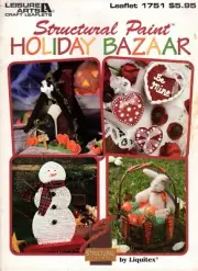 Structural Paint Holiday Bazaar Easter, Valentine's, Christmas Leaflet 1751 NOS