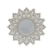 Willow & Silk 80cm Ornate Flower Wall Mirror