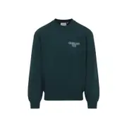 [Carhartt Wip] Carhartt Wip-Dark Fir Green Cotton Alumni Sweat-Uomo M STAND