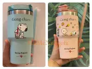 2 Gong cha x Peanuts Snoopy Tumbler - Large 700ml Cup (Pink & Blue)