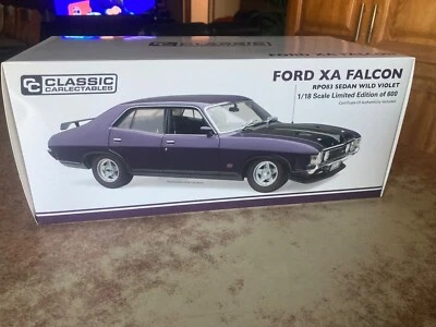 1/18 CLASSIC CARLECTABLES FORD XA FALCON GT SEDAN RPO83 (WILD VIOLET)18678