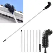Gutter Cleaning Brush Roofing Tool with Pole for Long Splicing Gutter 238 cm New