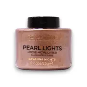 Makeup Revolution, Pearl Lights Loose Highlighting Powder, Savannah Nights, 25g