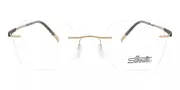 Silhouette Titan Dynamics Contour 5540 7530 Men's Glasses Gold Size 50 - Private Health Rebate - Blue Light Block Available