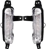 Foglights 1Set For Suzuki For Vitara 2015 2016 2017 2018 2019 2020 Car LED Daytime Running Light DRL Fog Lamp With Yellow Turn Signal Fog Lights Assembly(White Yellow Blue)