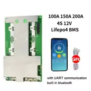 JBD Smart BMS 4S 12V 100A 150A 200A LiFePo4 Battery Common Port w/Balance Board