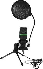 ibasenice 3 Sets Condenser Microphone Computer Gaming Microphone Acoustic Instrument Recording Bundle Recording Music Mic Microphone Kit Desktop Computer Mic USB Microphone Plastic