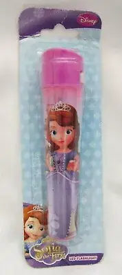 Kid's Sofia The First Princess with Whatnaught Pink/Purple 5.75" Flashlight-New!