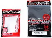 KMC Hyper Mat Sleeve Black (80-Pack) + 100 Pochettes Card Barrier Perfect Size Soft Sleeves Value Set !