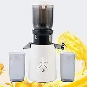 Cold Press Juicer Machine,200W Slow Masticating Juicer,with 104mm &1.0L Hopper,Easy to Clean Juice Residue Separation Juicer,One-Button Start Fully Automatic Juicer,for Whole Fruits and Vegetables