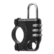 Metal Motorcycle Helmet Lock with 3 Digit Combination for Antitheft Security