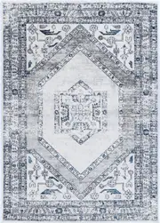 Estve Traditional Navy & Cream Rug