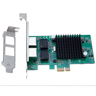 PCIE 服務器千兆雙口 ROS軟路由匯聚 PCI-E intel 82575網卡Gigabit 網路卡 伺服器級網卡