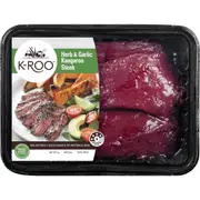 K-Roo Herb & Garlic Kangaroo Steaks 400g