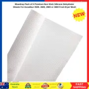 Non Stick Silicone Dehydrator Sheets 5 Pack For Excalibur Fruit Dryer Mesh