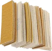 SOESFOUFU 80/120/150/180/240/320 Grit Sandpaper Set Sand Paper Assortment for Wood Automotive Diy Projects
