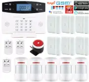 D02 WiFi IP Tuya APP Wireless IR Home Security Alarm System+Amazon Alexa+Google