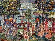 Art Prendergast Fantasy Colorful Ceramic Mural Backsplash Bath Tile #2303