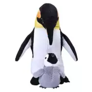 Wild Republic:Emperor Penguin Mom & Baby - 12" Plush Toy
