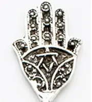 Patrick Meyer Artisan Hamsa Pewter Napkin Rings (Set/2)