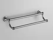 2 x Astra Walker Olde English Towel Rails Double 900mm, Nickel (BRAND NEW)