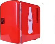 4L Mini Portable Personal Fridge Cools Or Heats & Provides Compact Storage for Bedroom, Office, Car, Dormitory Cosmetic Skin Care Refrigerator,Red