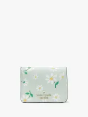 Madison Scattered Daisies Printed Small Bifold Wallet