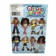 Simplicity Dizzie Dolls 14" Doll Clothes Uncut Sewing Pattern 5745