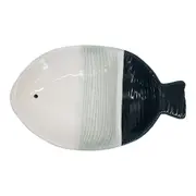 Fish Ceramic 27.5x16cm Snack Food Serving Plate Decorative Dish Tableware Large