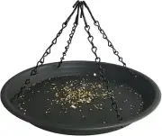 12.8"Platform Bird Feeder Large Hanging Tray Squirrel Wild Seed Catcher Viewing