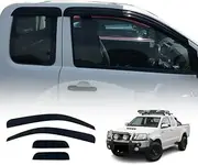 OAD4X4 Weathershields Compatible with Toyota Hilux Extra Cab 2005-2015, Weather Shields Window Visors Wind Deflectors Sun Rain Guard 4PCS Set
