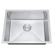 Attop 23 in Undermount Stainless Steel Kitchen Sink with Strainer NA231809R10-SL