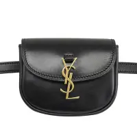 在飛比找Yahoo奇摩購物中心優惠-YSL Saint Laurent KAIA金屬LOGO針釦