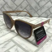 NWT Foster Grant Sunglasses FG 24 131 TAN EMB Fashion Frames 100% UVA-UVB