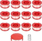 Dilsuaco 14 Pack String Trimmer Line, Weed Eater Trimmer Replacement Line, Auto Feed Grass Trimmer Spool Line 0.065 Inch 30 Feet Compatible with Craftsman (CMZST065& CMZST0653)